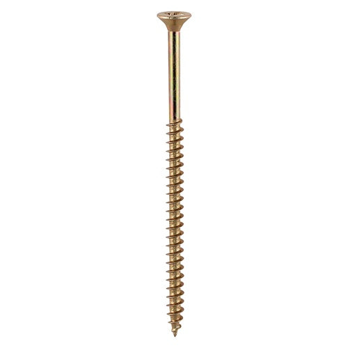 100 x TIMCO Solo Countersunk Gold Woodscrews - 5.0 x 120