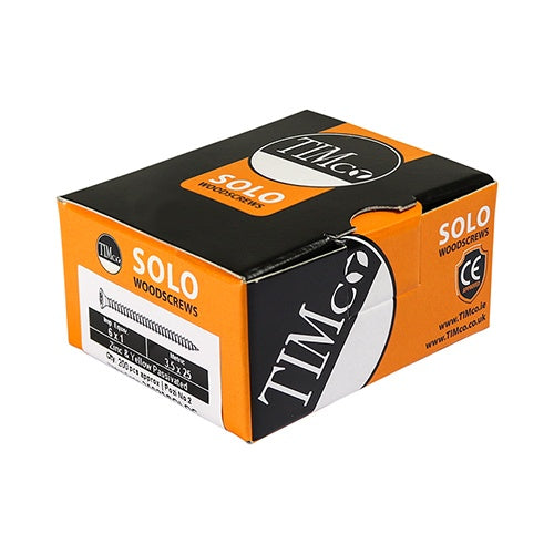 200 x TIMCO Solo Countersunk Gold Woodscrews - 4.0 x 35