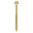 10 x TIMCO Solo Advanced Hex Head Gold Coach Woodscrews - 6.0 x 80