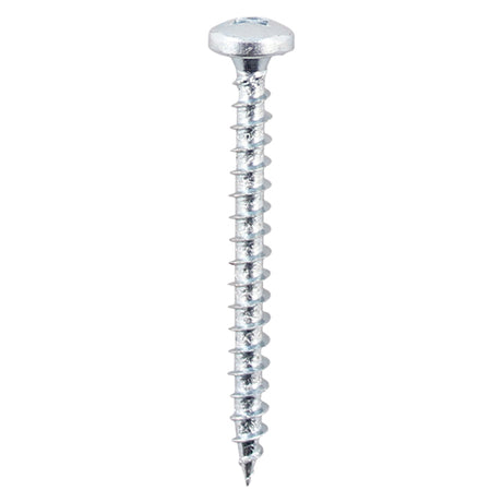 200 x TIMCO Solo Pan Head Silver Woodscrews - 4.0 x 20