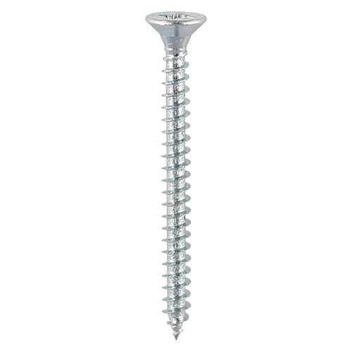 200 x TIMCO Solo Countersunk Silver Woodscrews - 3.0 x 25