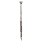 200 x TIMCO Solo Countersunk Silver Woodscrews - 5.0 x 80