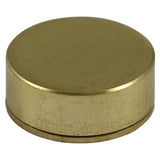 4 x TIMCO Threaded Screw Caps Solid Brass Satin Brass - 12mm