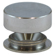 4 x TIMCO Threaded Screw Caps Solid Brass Satin Chrome - 18mm