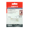 4 x TIMCO Threaded Screw Caps Solid Brass Polished Brass - 14mm