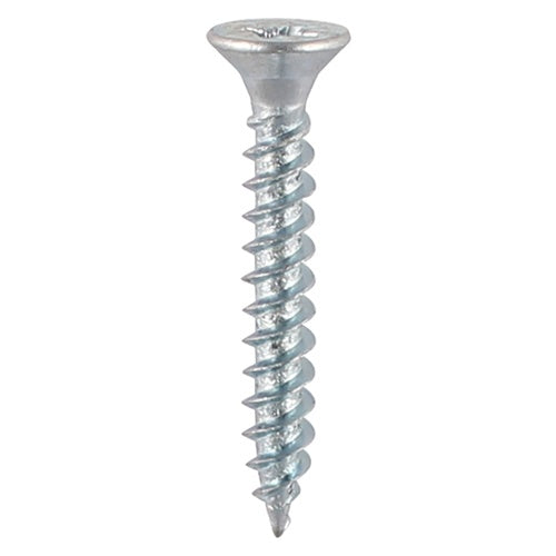 200 x TIMCO Twin-Threaded Countersunk Silver Woodscrews - 8 x 1/2