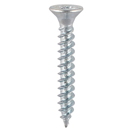 40 x TIMCO Twin-Threaded Countersunk Silver Woodscrews - 6 x 3/4