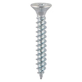 25 x TIMCO Twin-Threaded Countersunk Silver Woodscrews - 8 x 11/4