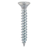 10 x TIMCO Twin-Threaded Countersunk Silver Woodscrews - 10 x 21/2