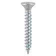 12 x TIMCO Twin-Threaded Countersunk Silver Woodscrews - 10 x 2