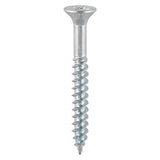 270 x TIMCO Twin-Threaded Countersunk Silver Woodscrews - 8 x 2