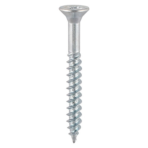 200 x TIMCO Twin-Threaded Countersunk Silver Woodscrews - 8 x 21/2