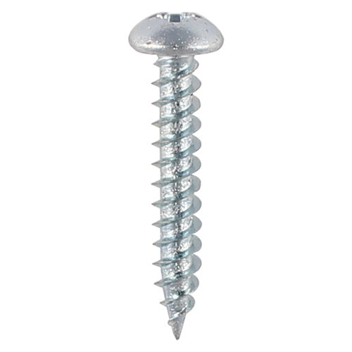 200 x TIMCO Twin-Threaded Round Head Silver Woodscrews - 6 x 1