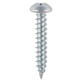 200 x TIMCO Twin-Threaded Round Head Silver Woodscrews - 10 x 1