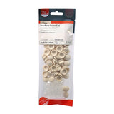 100 x TIMCO Two Piece Screw Caps Cream - To Fit 3.5 to 4.2 Screw