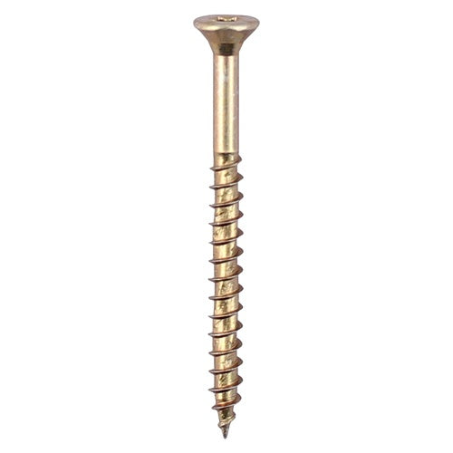 200 x TIMCO Velocity Premium Multi-Use Countersunk Gold Woodscrews - 3.5 x 35