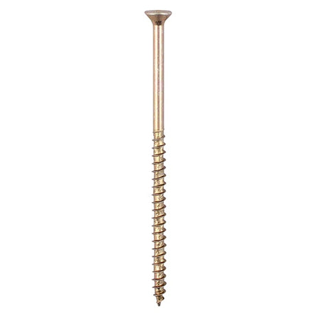 100 x TIMCO Velocity Premium Multi-Use Countersunk Gold Woodscrews - 5.0 x 100