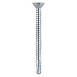 200 x TIMCO Self-Drilling Wing-Tip Steel to Timber Light Section Silver Screws  - 4.2 x 32