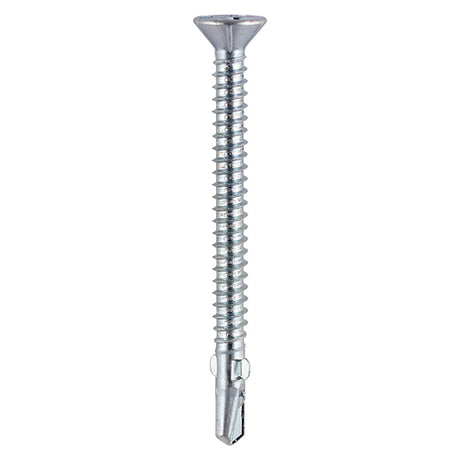 200 x TIMCO Self-Drilling Wing-Tip Steel to Timber Light Section Silver Screws  - 4.2 x 32