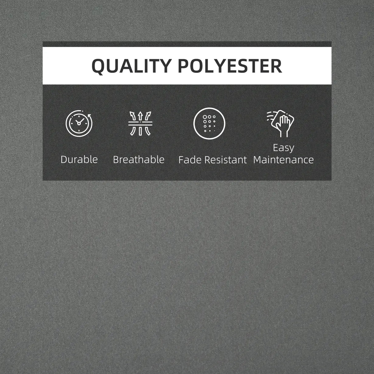 Outsunny Garden Sun Lounger Cushion Replacement Soft Sunbed Reclining Chair Relaxer Pad with Pillow, Cushion ONLY - Grey