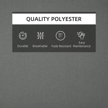 Outsunny Garden Sun Lounger Cushion Replacement Soft Sunbed Reclining Chair Relaxer Pad with Pillow, Cushion ONLY - Grey