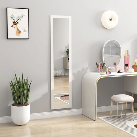 HOMCOM 37 x 157 cm Full Length Mirror - White