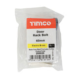 Pair of - TIMCO Door Rack Bolts Electro Brass - 60mm