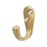 TIMCO Single Robe Hook Polished Brass - 44 x 18mm