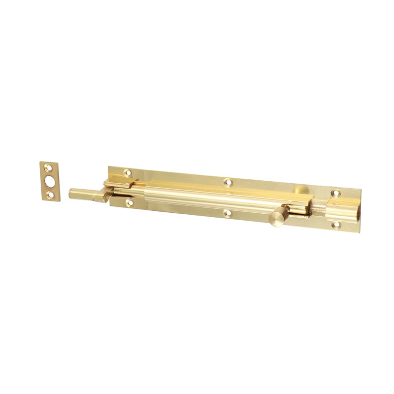 TIMCO Necked Barrel Bolt Polished Brass - 150 x 25mm