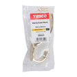 TIMCO Hat & Coat Hook Polished Brass - 125 x 32mm