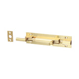 TIMCO Necked Barrel Bolt Polished Brass - 100 x 25mm