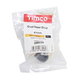 TIMCO Oval Door Stop Polished Brass - 47mm