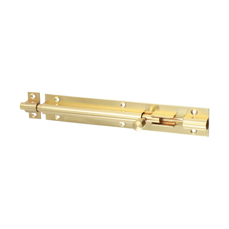 TIMCO Straight Barrel Bolt Polished Brass - 150 x 25mm