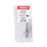 TIMCO Straight Barrel Bolt Satin Chrome - 75 x 25mm