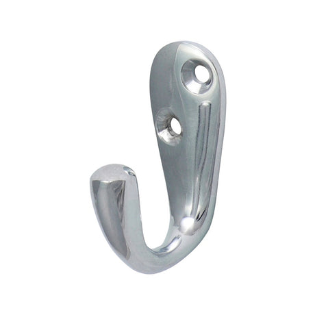 TIMCO Single Robe Hook Polished Chrome - 44 x 18mm