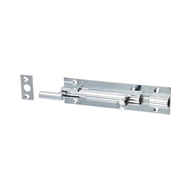 TIMCO Necked Barrel Bolt Polished Chrome - 100 x 25mm