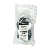 Pair of - TIMCO End Socket For Round Tube Polished Chrome - 25mm