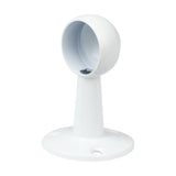 Pair of - TIMCO End Bracket For Round Tube White - 25mm