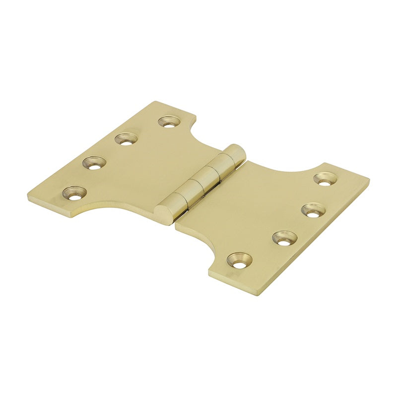 Pair of - TIMCO Parliament Brass Hinges Polished Brass - 102 x 125