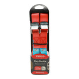 Pair of - TIMCO Cam Buckle Tie Downs Standard Duty - 5m x 25mm