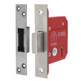 TIMCO 5 Lever British Standard Deadlock Stainless Steel Satin - 78mm