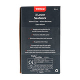 TIMCO 3 Lever Satin Nickel Mortice Sashlock 65mm Case 45mm Backset