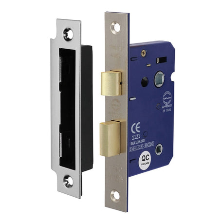 TIMCO Bathroom Lock Satin Nickel - 65mm