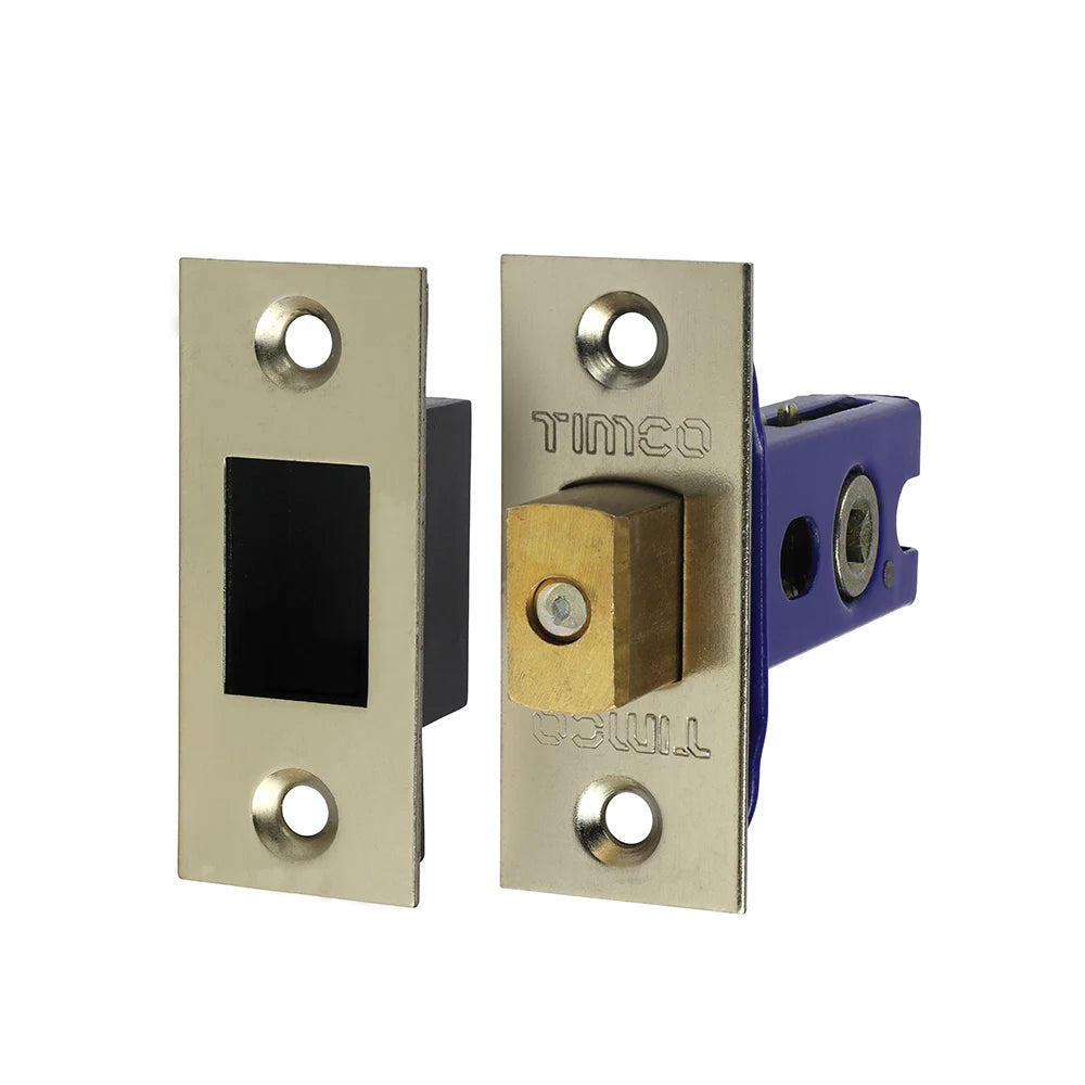 TIMCO Architectural Tubular Deadbolt Electro Brass & Satin Nickel - 65.5mm