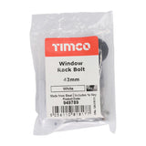 Pair of - TIMCO Window Rack Bolts White - 42mm