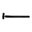 Pair of - TIMCO Adjustable Band & Hook on Plates Hinges Black - 750mm