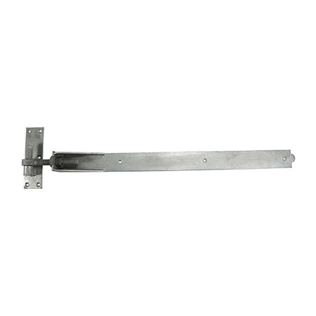 Pair of - TIMCO Adjustable Band & Hook on Plates Hinges Hot Dipped Galvanised - 1200mm