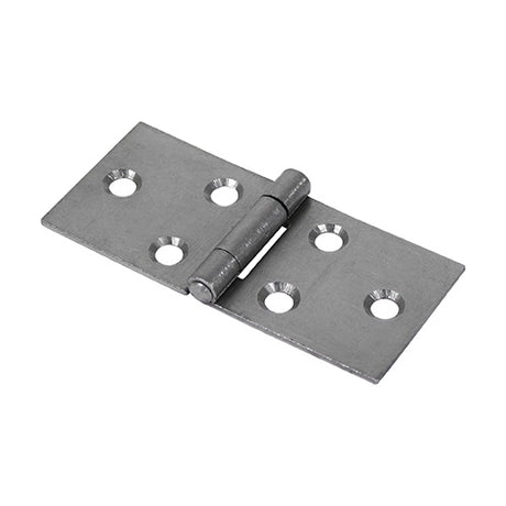 Pair of - TIMCO Backflap Hinges Uncranked Knuckle (404) Steel Self Colour - 38 x 87