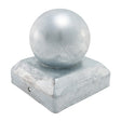 TIMCO Ball Fence Post Cap Zinc - 100mm