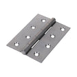 Pair of - TIMCO Butt Hinges Fixed Pin (1838) Steel Self Colour - 100 x 70